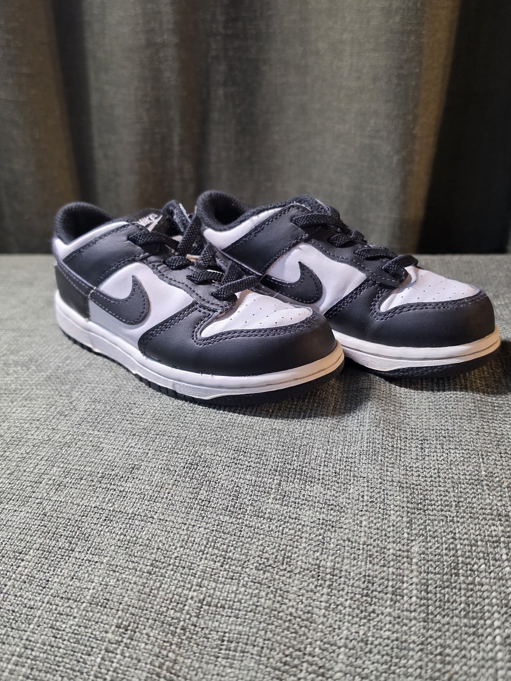 Kids Black and White Swoosh Sneakers - Nike